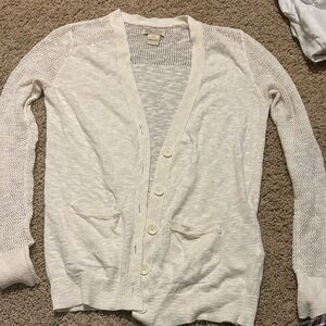Lucky Brand Cream Knit Cardigan